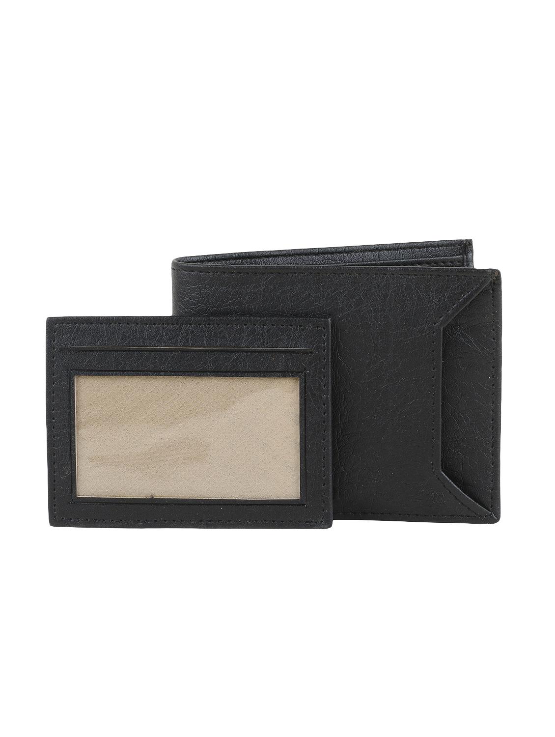 black leatherette wallet - 14769506 - Standard Image - 4
