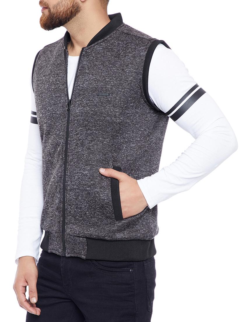 grey polyester bomber jacket - 14769679 -  Standard Image - 1