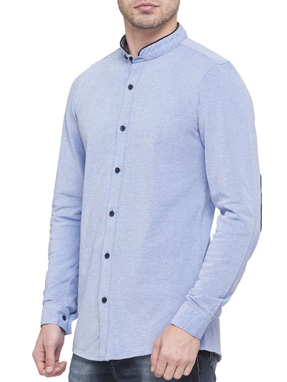 light blue cotton casual shirt - 14770452 - Standard Image - 1