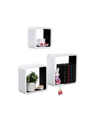 Mdf Artesania Nesting Cube Floating Wall Shelves Set Of 3 Mdf Artesania Nesting Cube Floating Wall Shelves Set Of 3 White Black 14774234