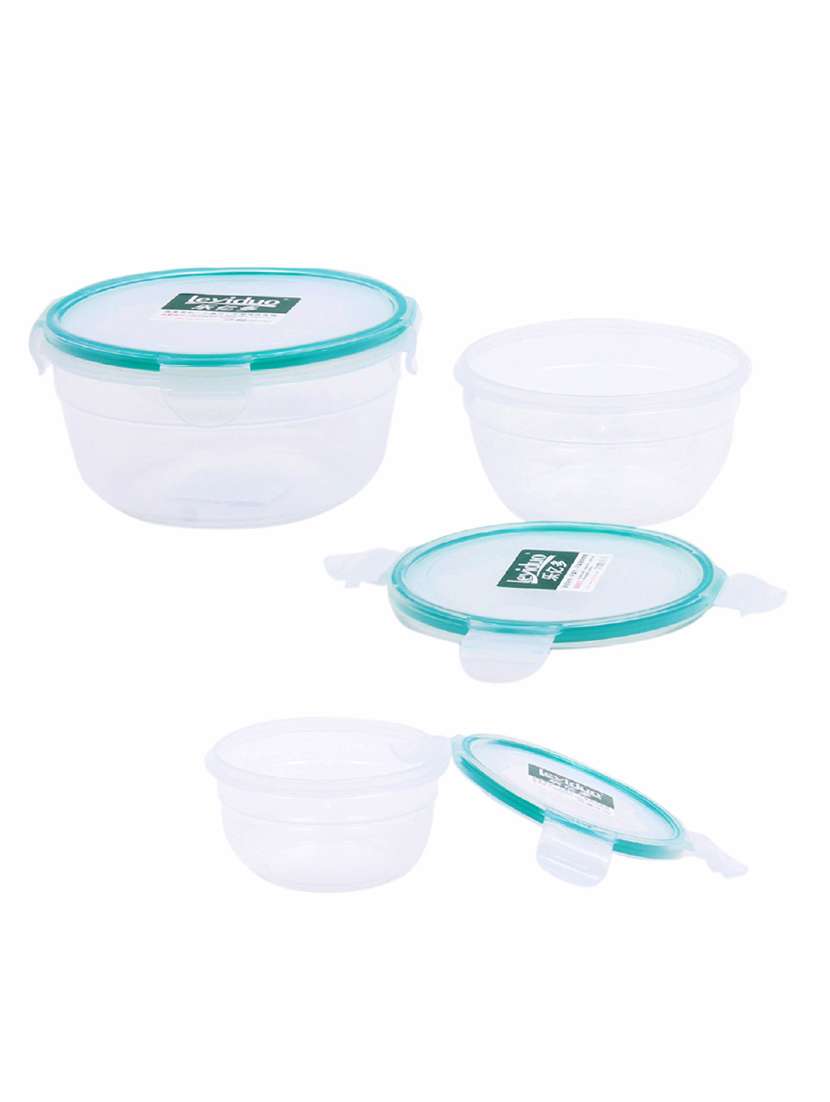 green lock cover lid storage box- set of 3 - 14776042 -  Standard Image - 1