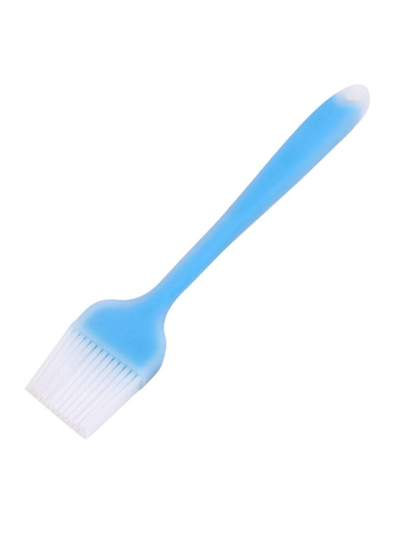blue basting brush with silicone handle