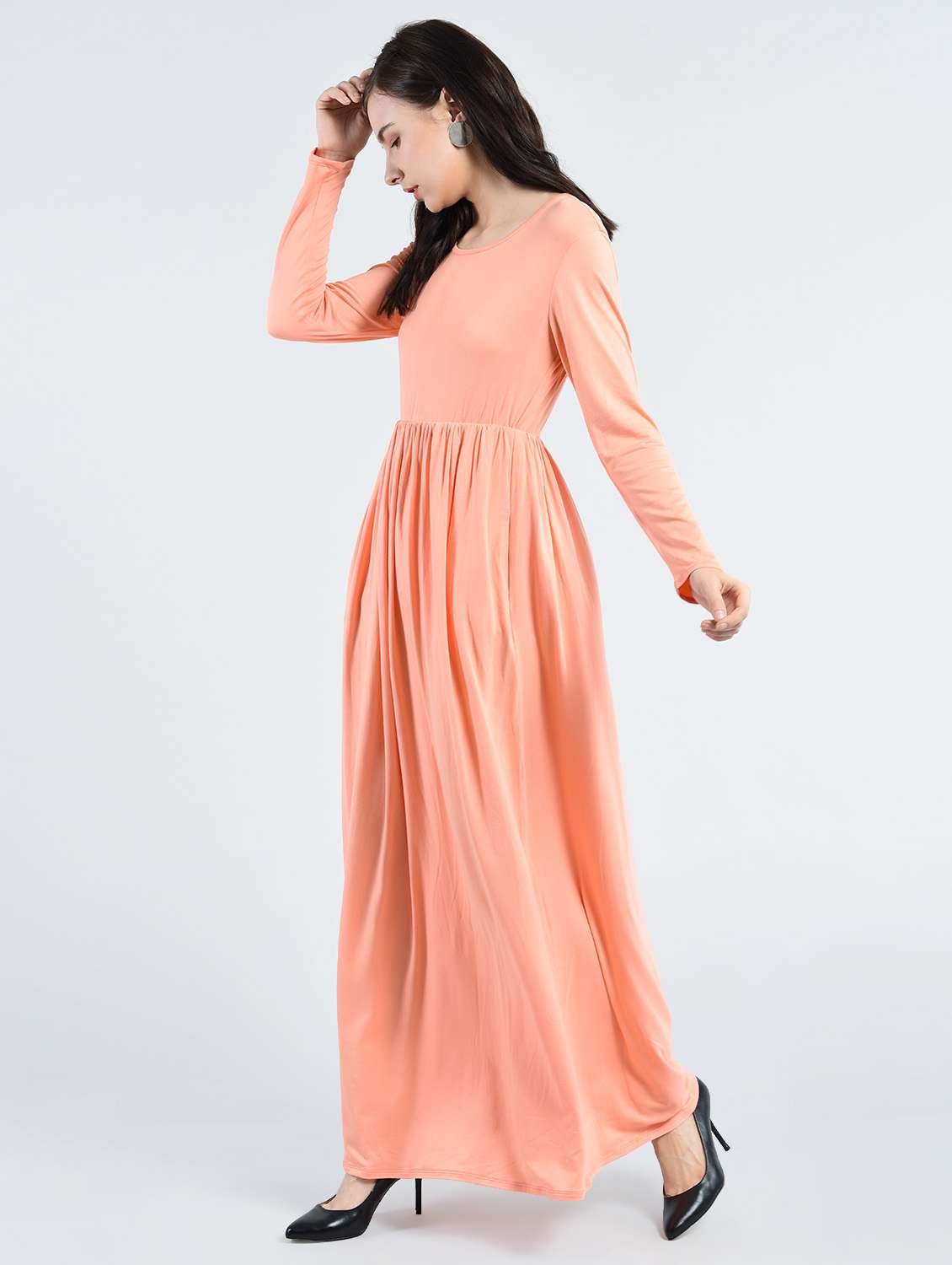 women's fit & flare solid dress - 14778475 -  Standard Image - 1