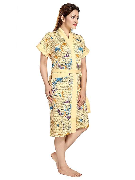 pink book print women bath robe - 14779731 -  Standard Image - 1