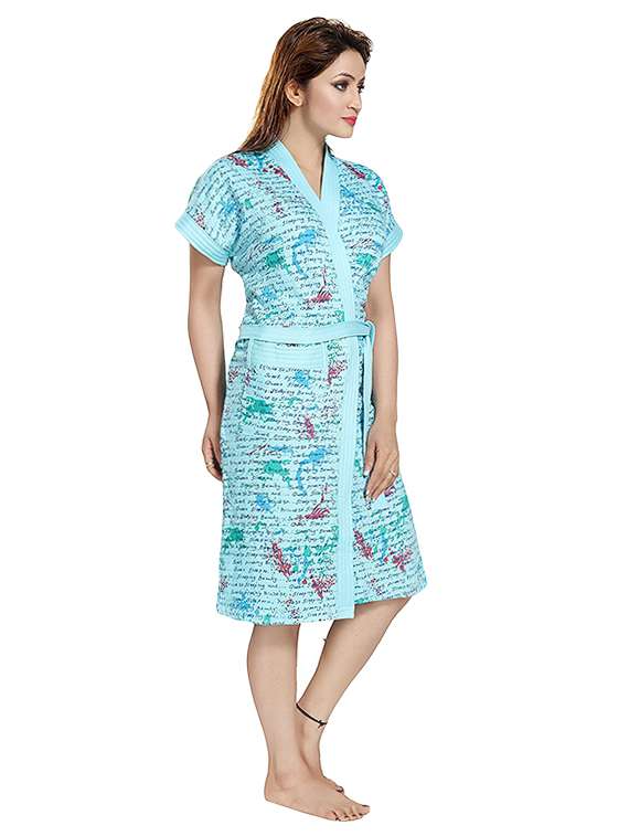 pink book print women bath robe - 14779733 -  Standard Image - 1