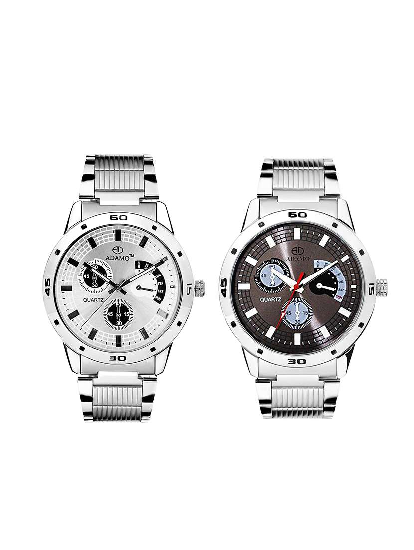 adamo men's designer watch combo 109106