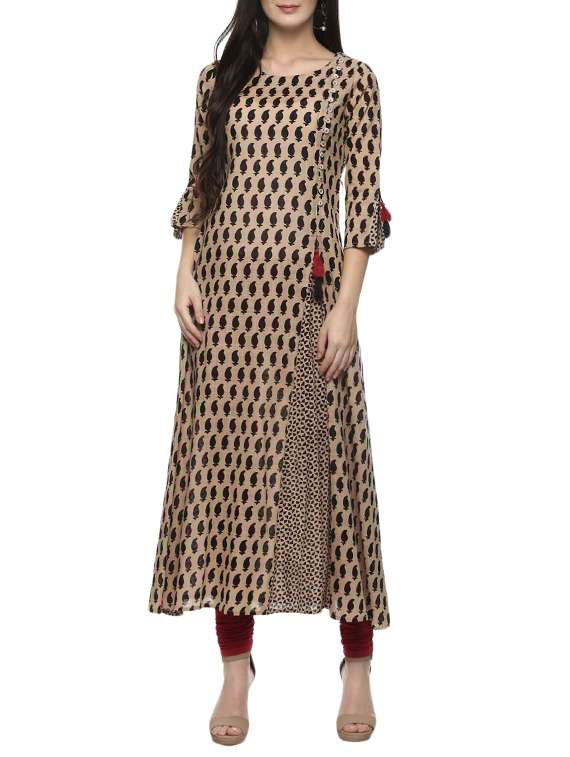paisley printed a-line kurta
