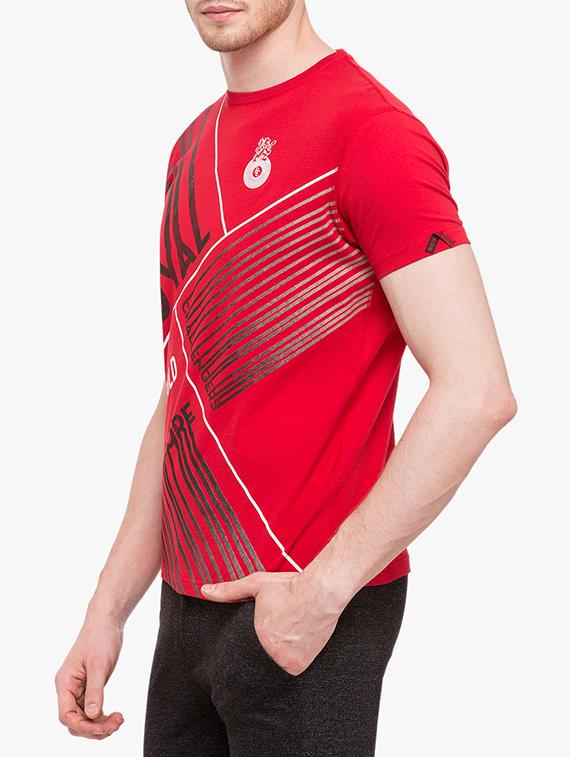 red cotton front print tshirt - 14789547 - Standard Image - 1