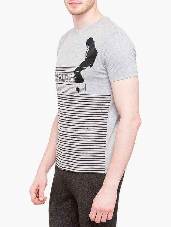 grey cotton t-shirt - 14789579 - Standard Image - 1
