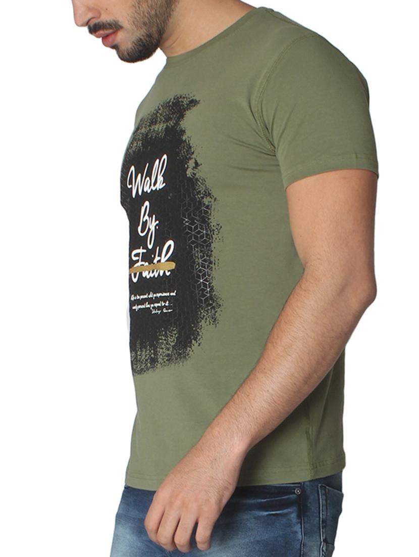 green cotton t-shirt - 14789600 -  Standard Image - 1