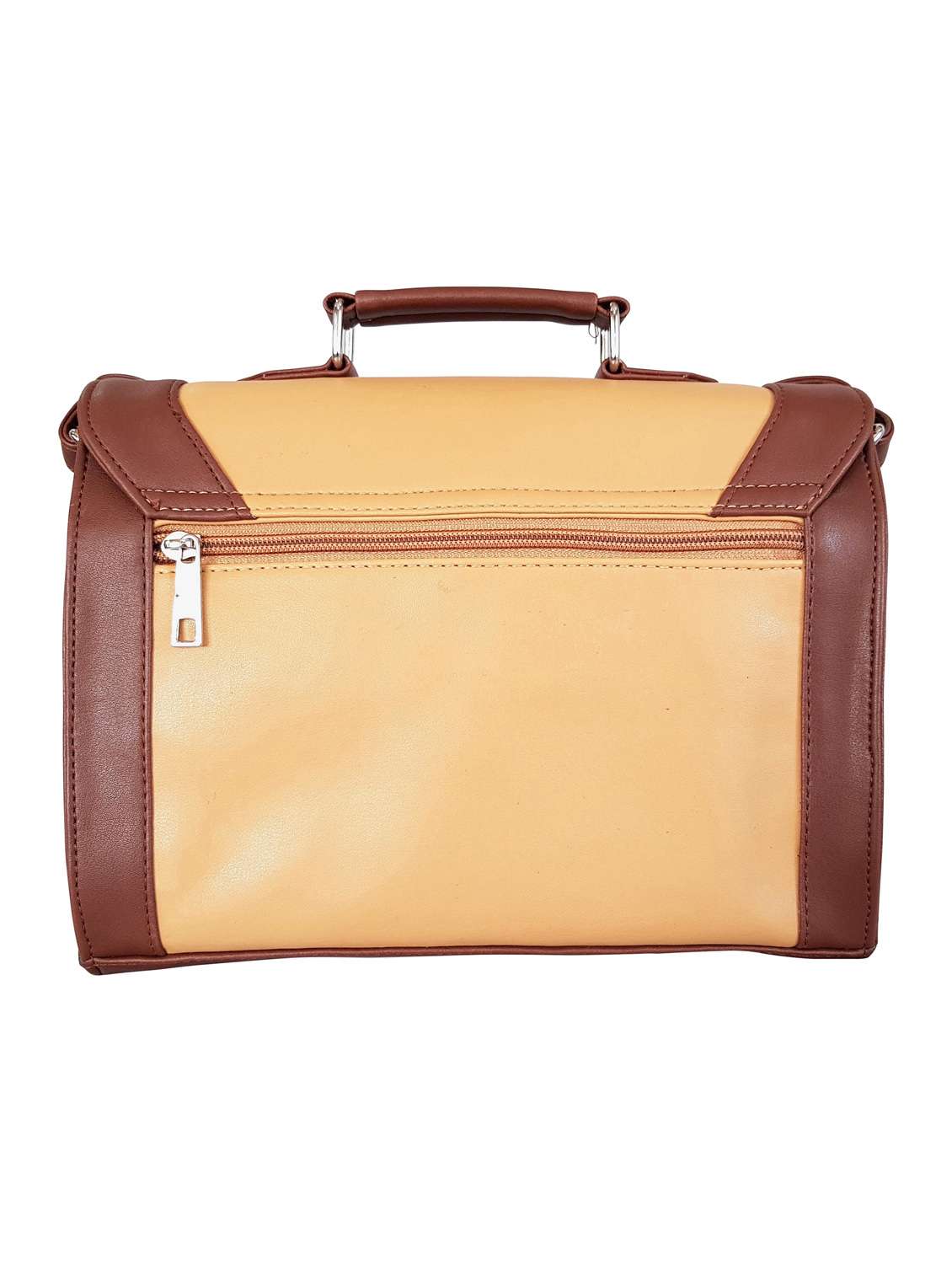 beige  leatherette  regular sling bag - 14790012 -  Standard Image - 1