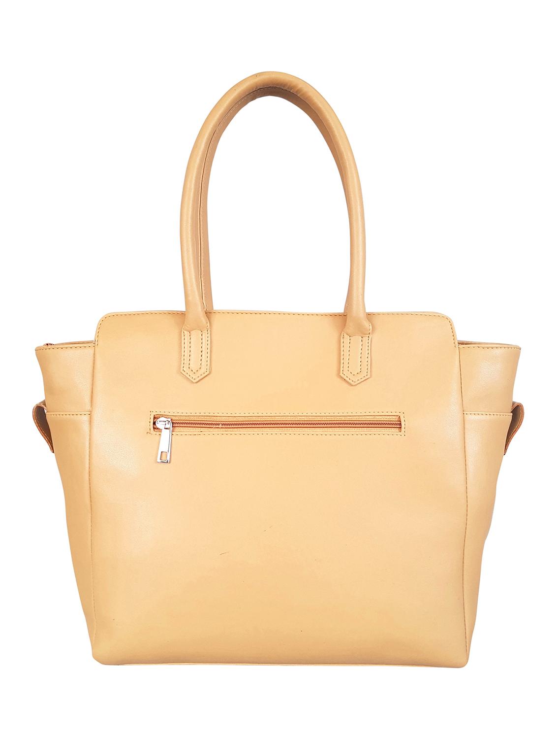 beige  leatherette  regular handbag - 14790050 -  Standard Image - 1