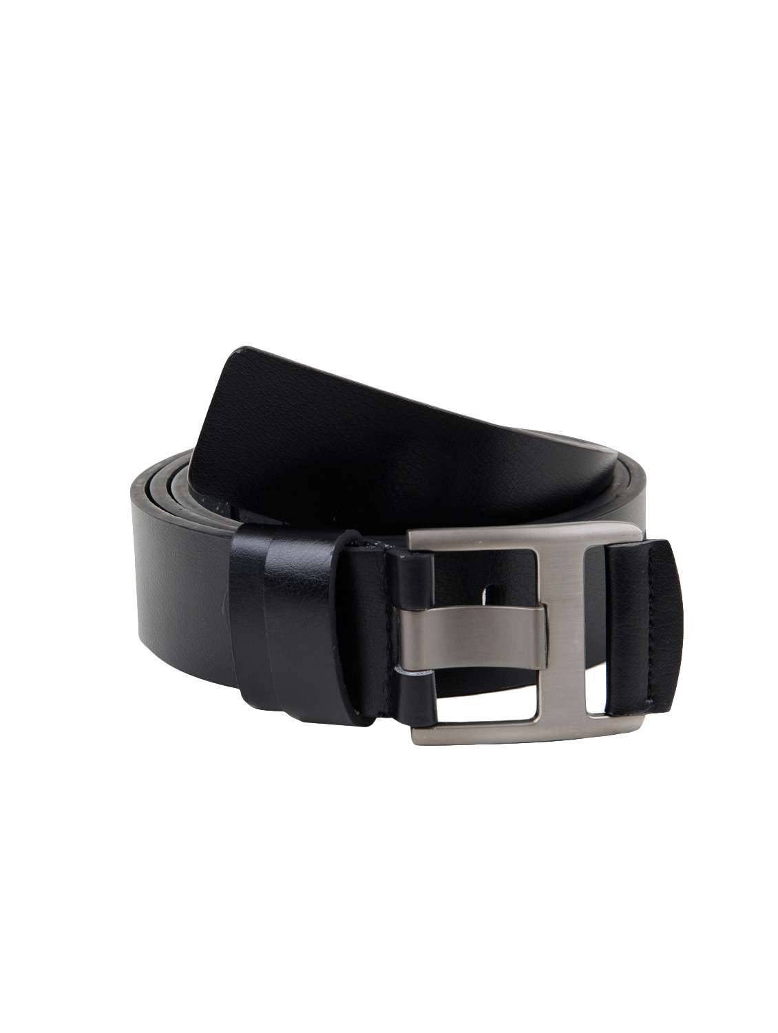 black leather belt