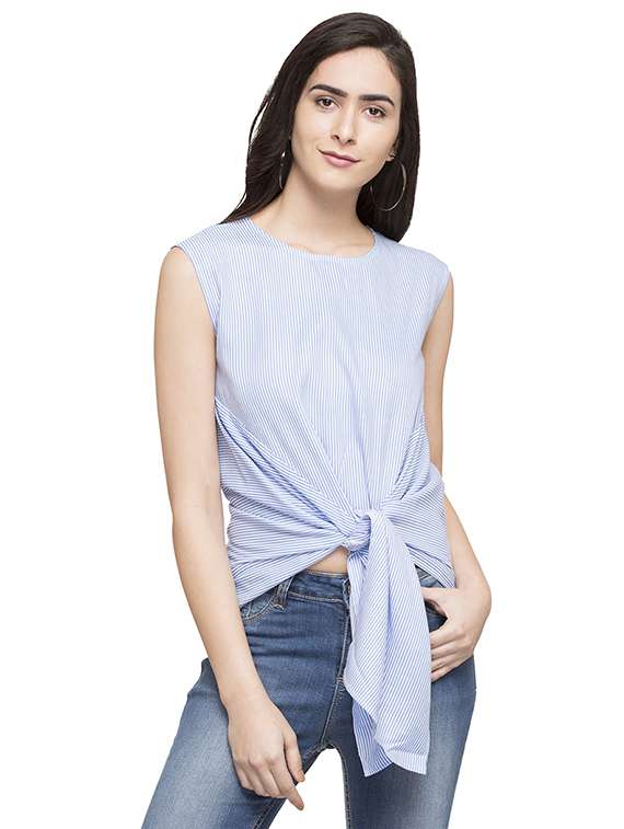 women's straight round neck top