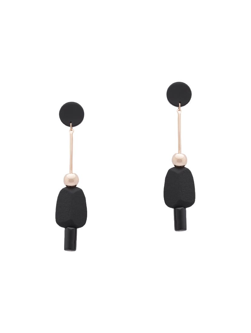 pink metal drop earrings - 14792257 - Zoom Image - 0