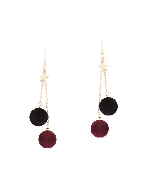yellow metal drop earrings - 14792271 -  Standard Image - 0