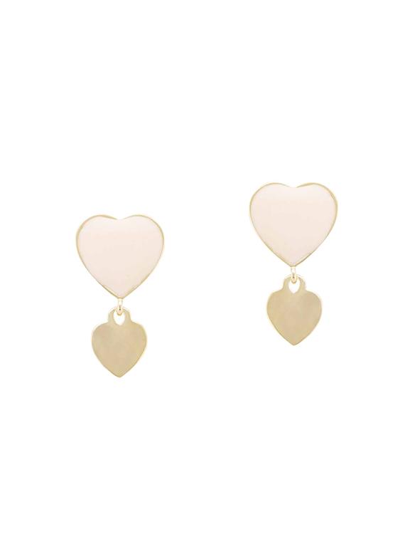 yellow metal studs earring - 14792273 - Zoom Image - 0