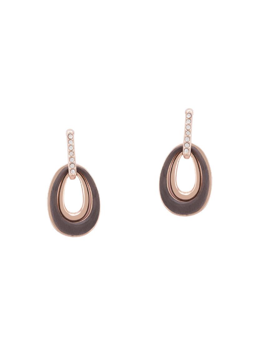 grey metal drop earrings - 14792285 - Zoom Image - 0