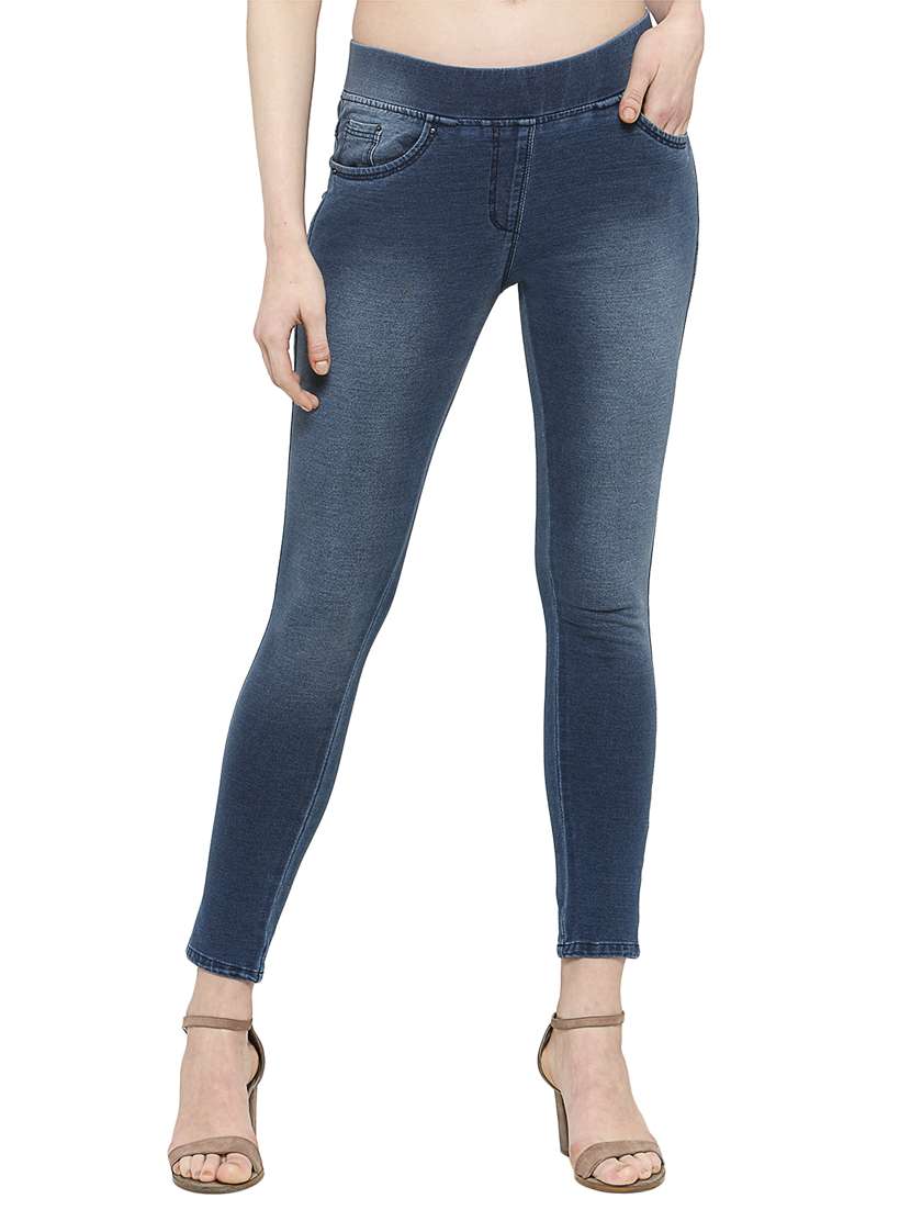 blue denim jegging
