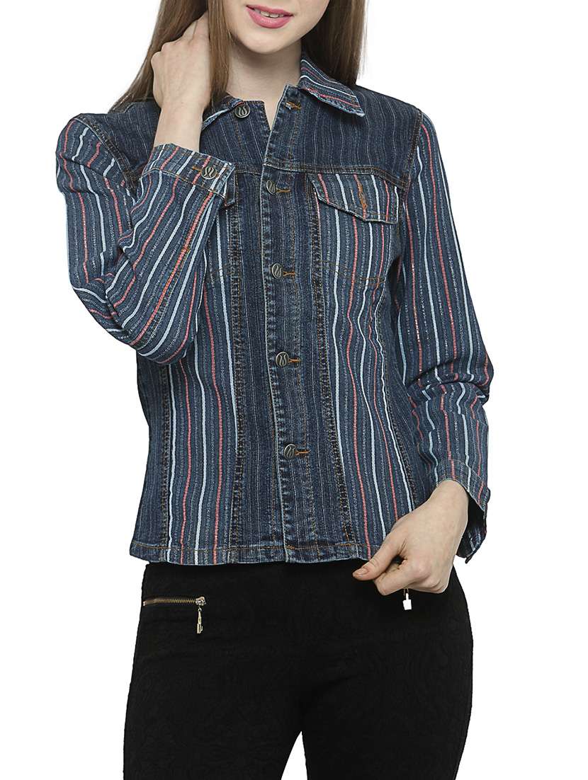 blue denim summer jacket