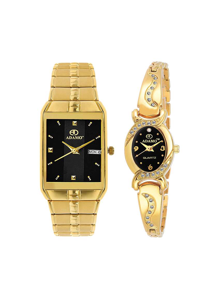 adamo enchant couple's wrist watch 9151-2468ym02