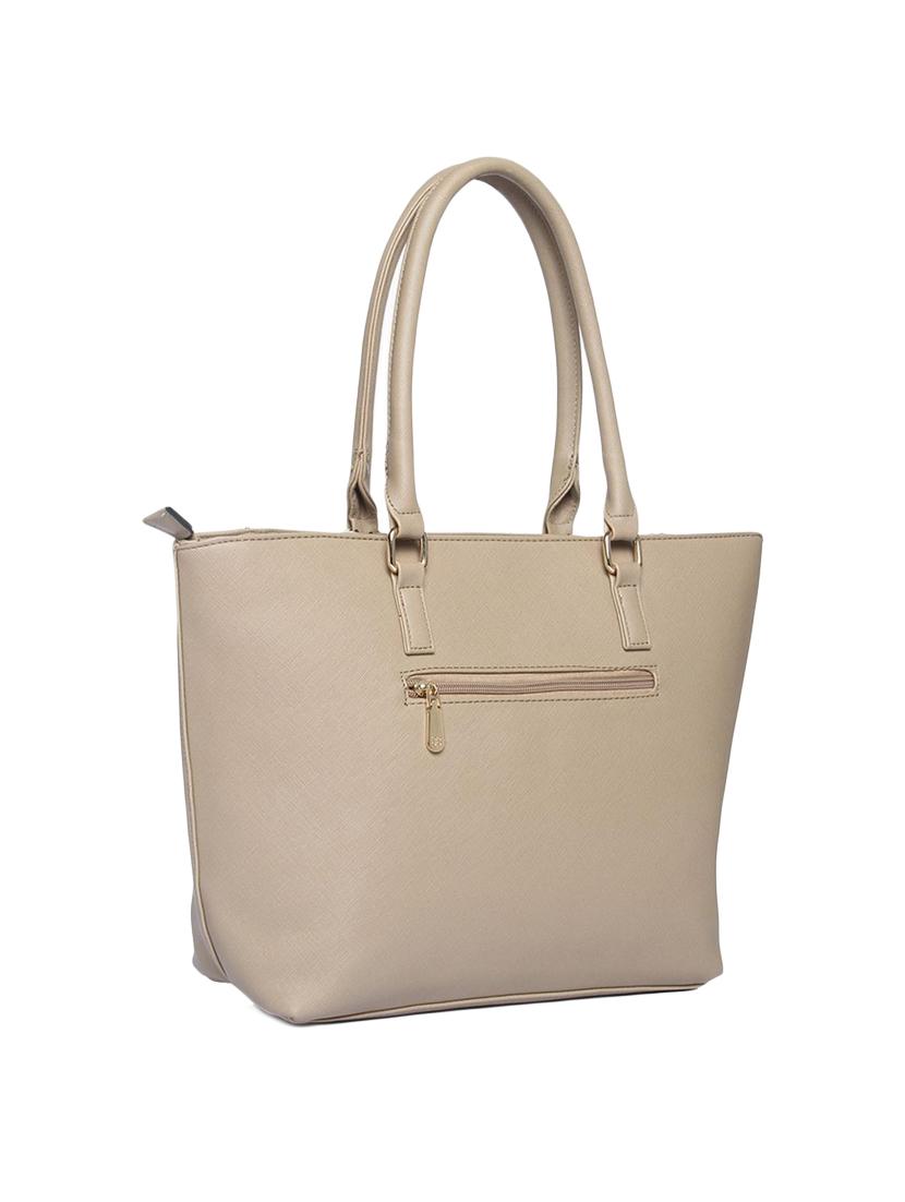 beige leatherette  regular handbag - 14797752 -  Standard Image - 1