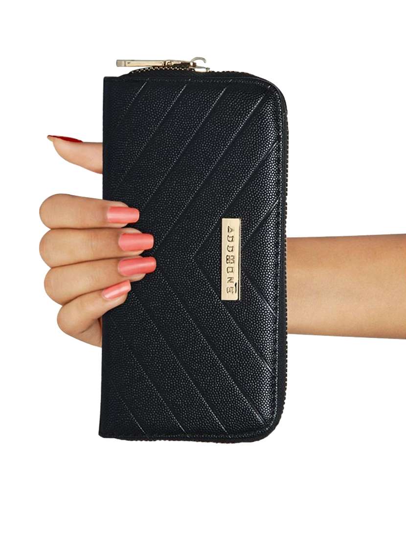 black leatherette wallet - 14797758 -  Standard Image - 4