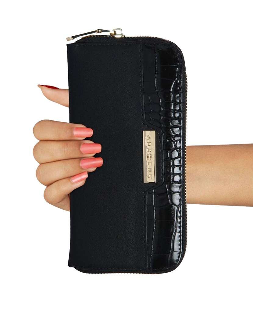 black leatherette wallet - 14797760 -  Standard Image - 4