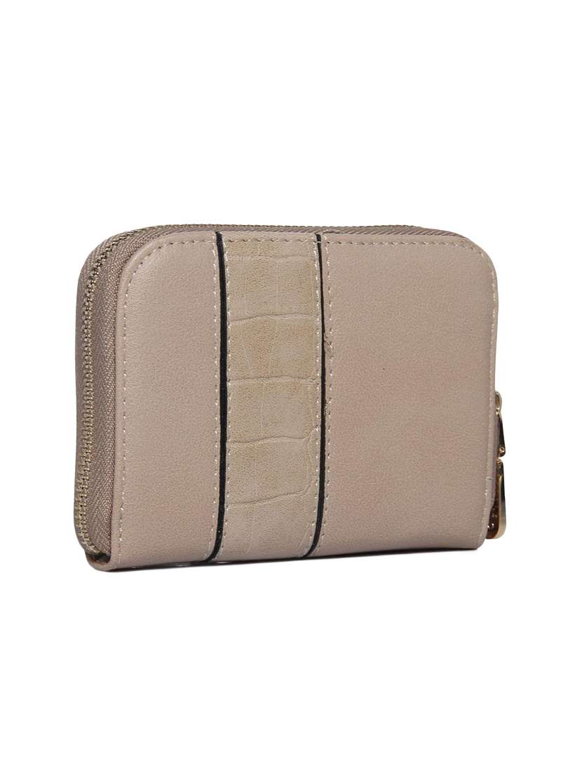 beige leatherette wallet - 14797763 -  Standard Image - 1