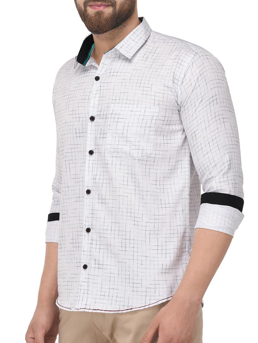 white cotton casual shirt - 14804667 - Standard Image - 1