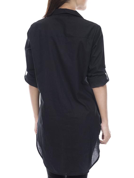 embroidered high low tunic - 14806619 -  Standard Image - 1