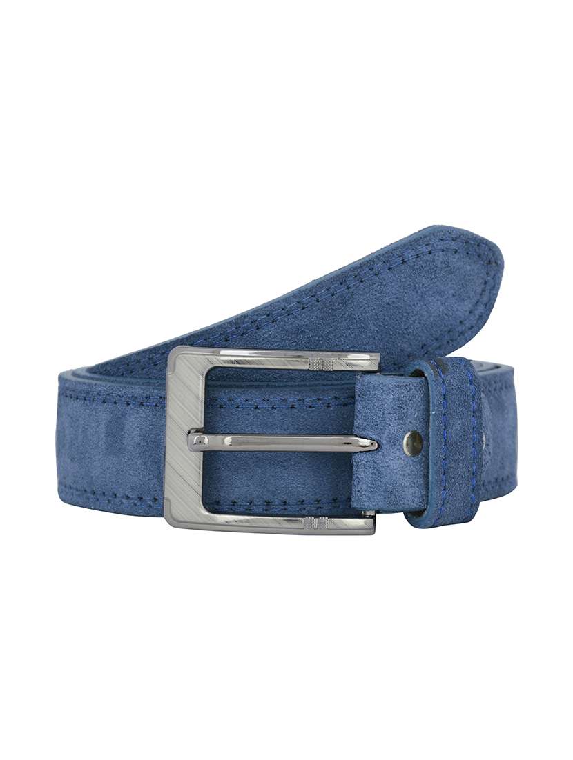 blue & brown leather belt - 14807752 -  Standard Image - 1