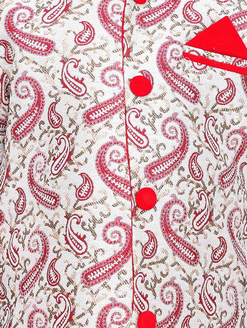 red jute kurta set - 14808684 - Standard Image - 4