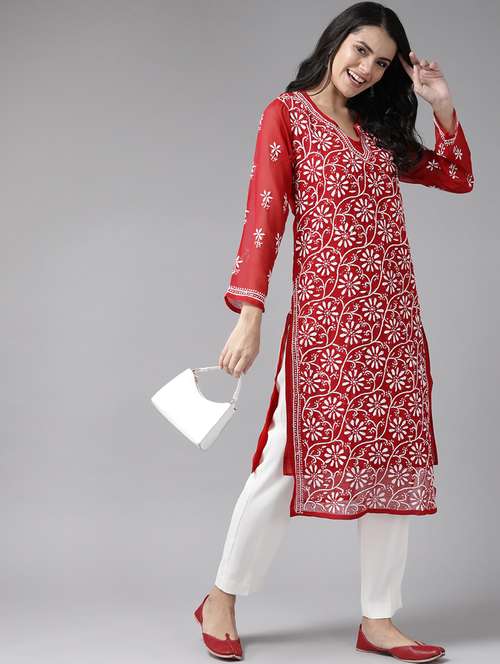 women's straight kurta - 14810674 - Standard Image - 0