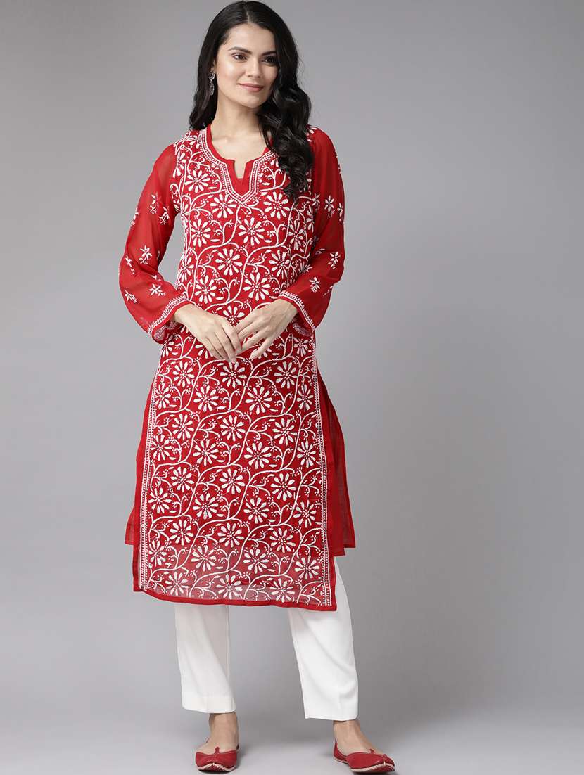 women's straight kurta - 14810674 - Standard Image - 1