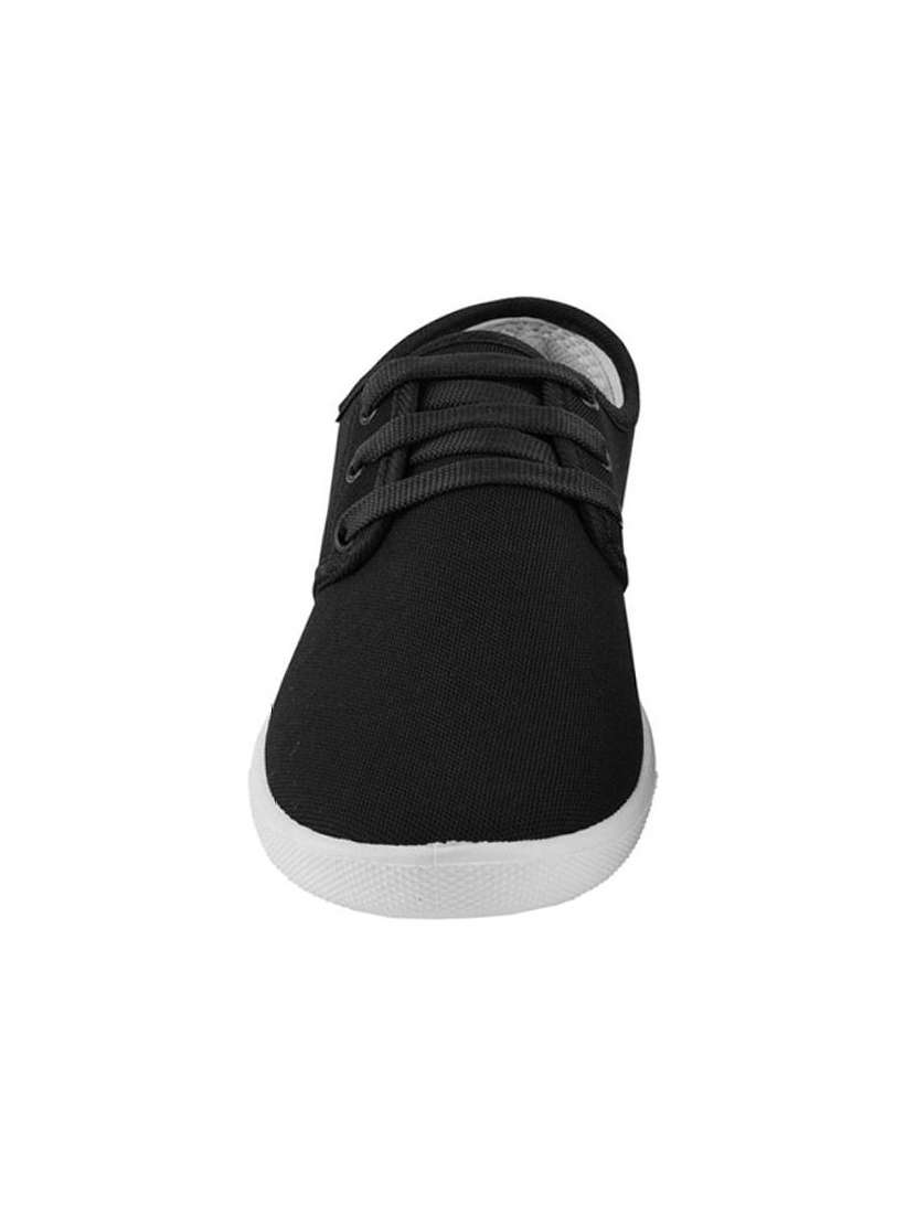 black canvas lace up sneaker - 14810964 -  Standard Image - 1