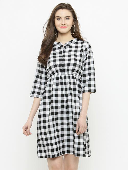 black printed casual dress - 14811734 - Standard Image - 0