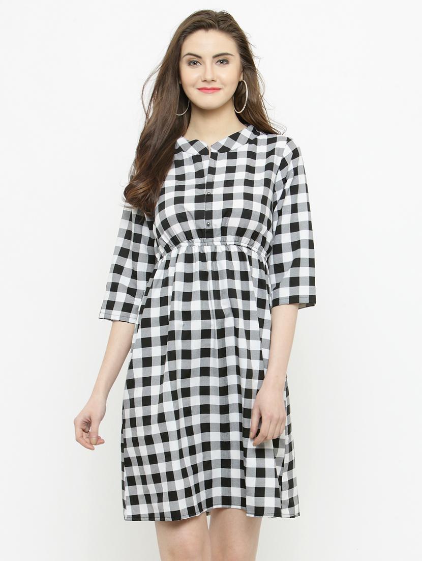 black printed casual dress - 14811734 - Zoom Image - 0