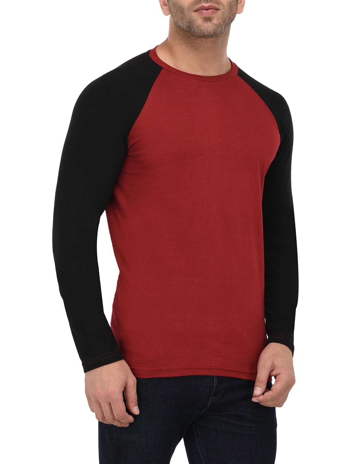maroon cotton tshirt - 14812553 -  Standard Image - 1