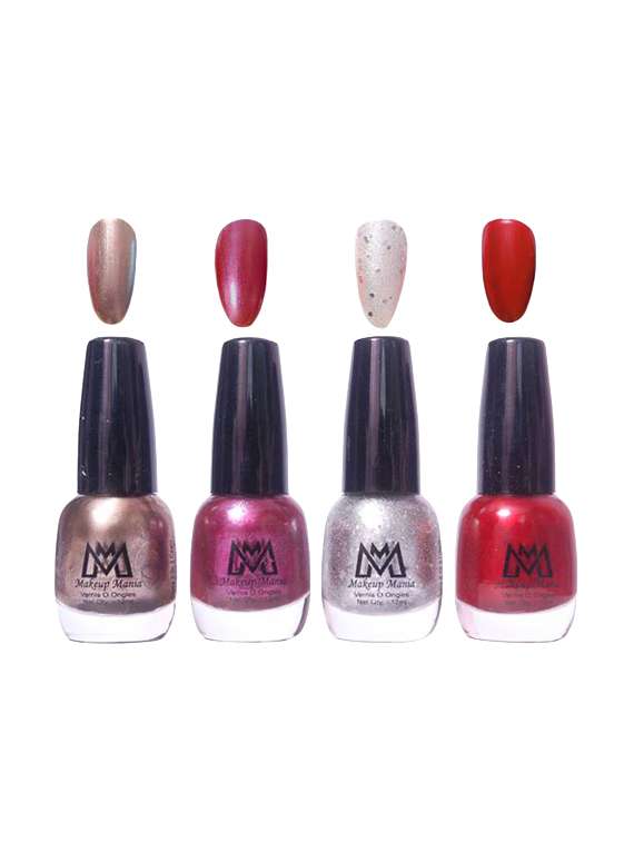 makeup mania nail polish - combo of 4
