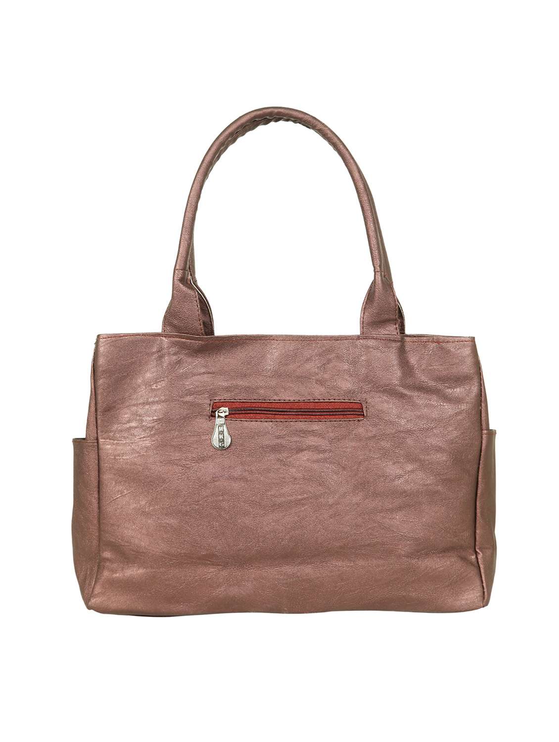 brown leatherette regular handbag - 14816515 -  Standard Image - 1