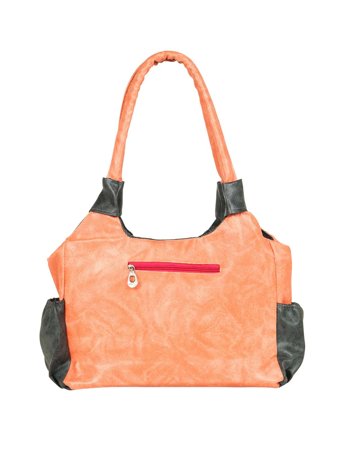 peach leatherette regular handbag - 14816519 -  Standard Image - 1