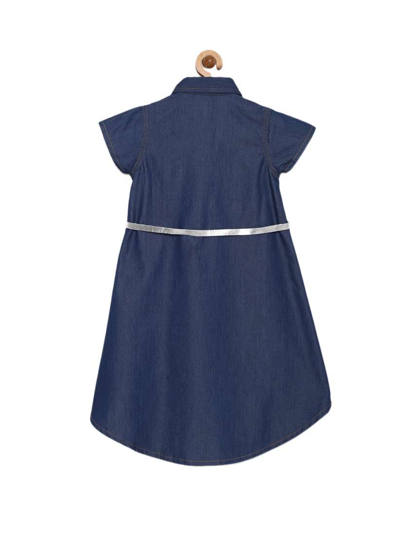 girls collared short sleeves frock - 14842318 -  Standard Image - 1