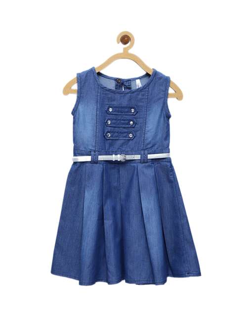 girls round neck sleeveless frock - 14842322 -  Standard Image - 0