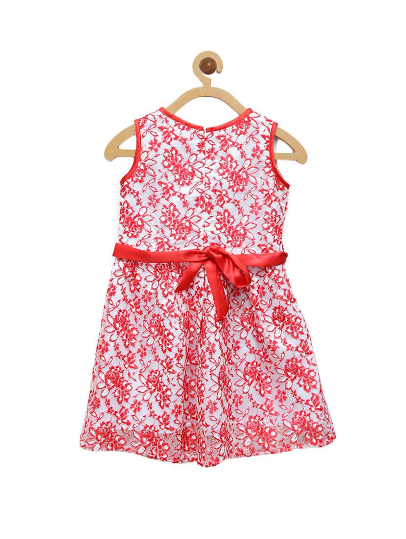 girls round neck sleeveless frock - 14842329 - Standard Image - 1