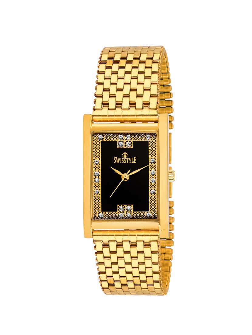 swisstyle golden watch for men
