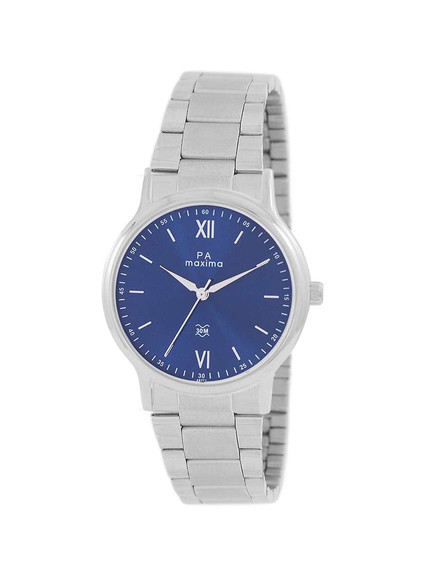 maxima silver analog watch for men - 48271cmgi