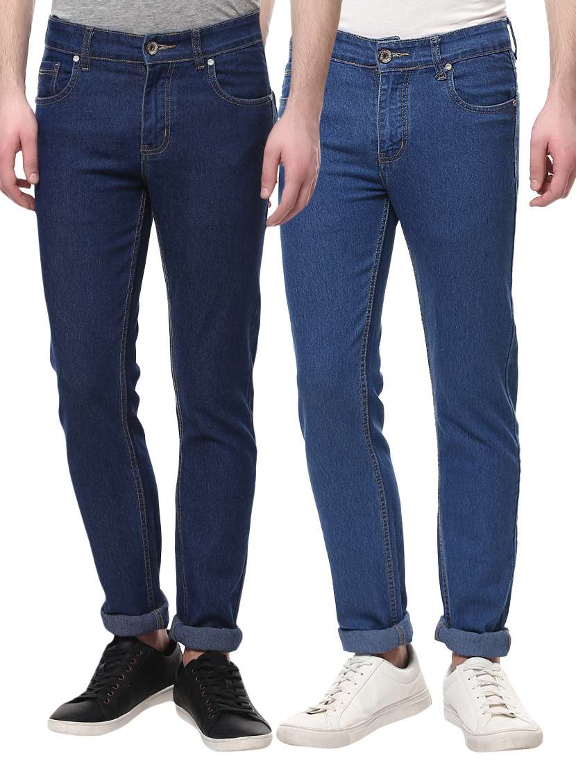 multi colored denim jeans