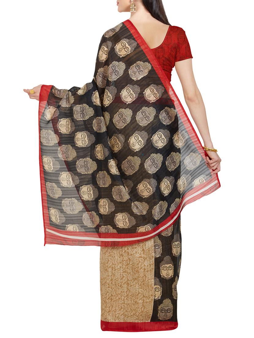 conversational bhagalpuri saree with blouse - 14853627 -  Standard Image - 1