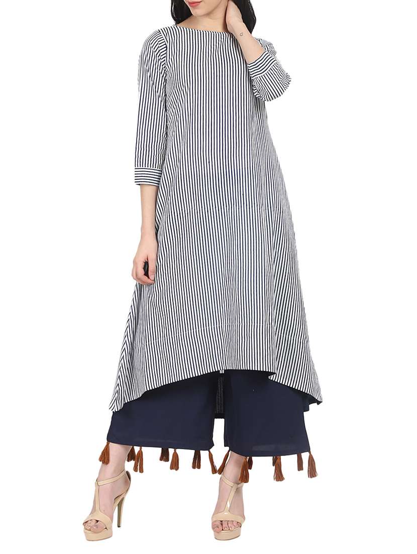 stripes a-line kurta